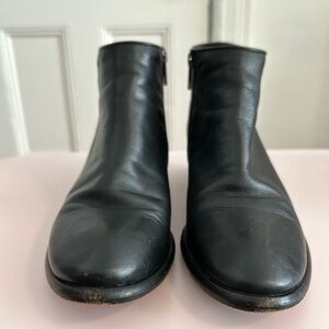 Frye black leather booties in size 5.5